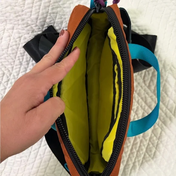 Topo Designs Orange and Teal Belt Bag - Picture 3 of 3